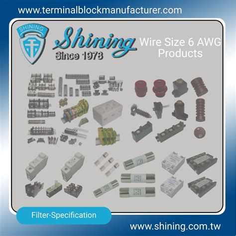 junction boxes with terminal blocks that accept 6 awg wires|6 awg terminal block.